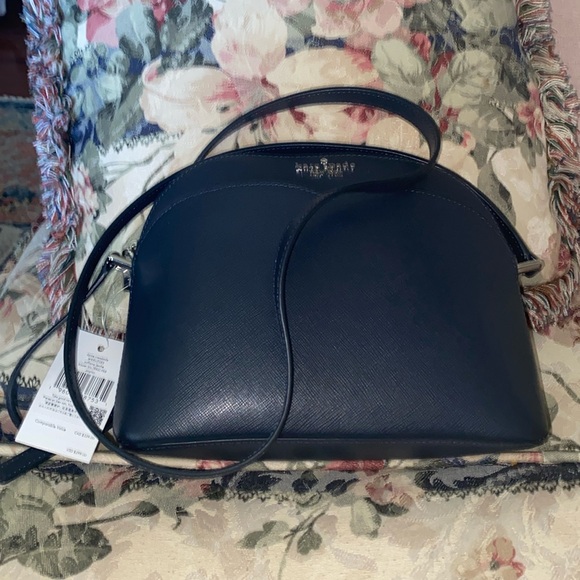KATE SPADE PAYTON DOME CROSSBODY NWT BLAZER BLUE SAFFIANO LEATHER - Picture 2 of 9